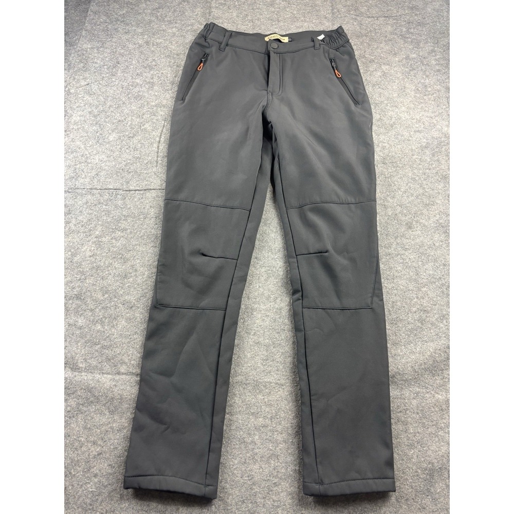 Camii Mia Women's 27 Gray Winter Warm Slim Waterproof Ski Snow Fleece Pants